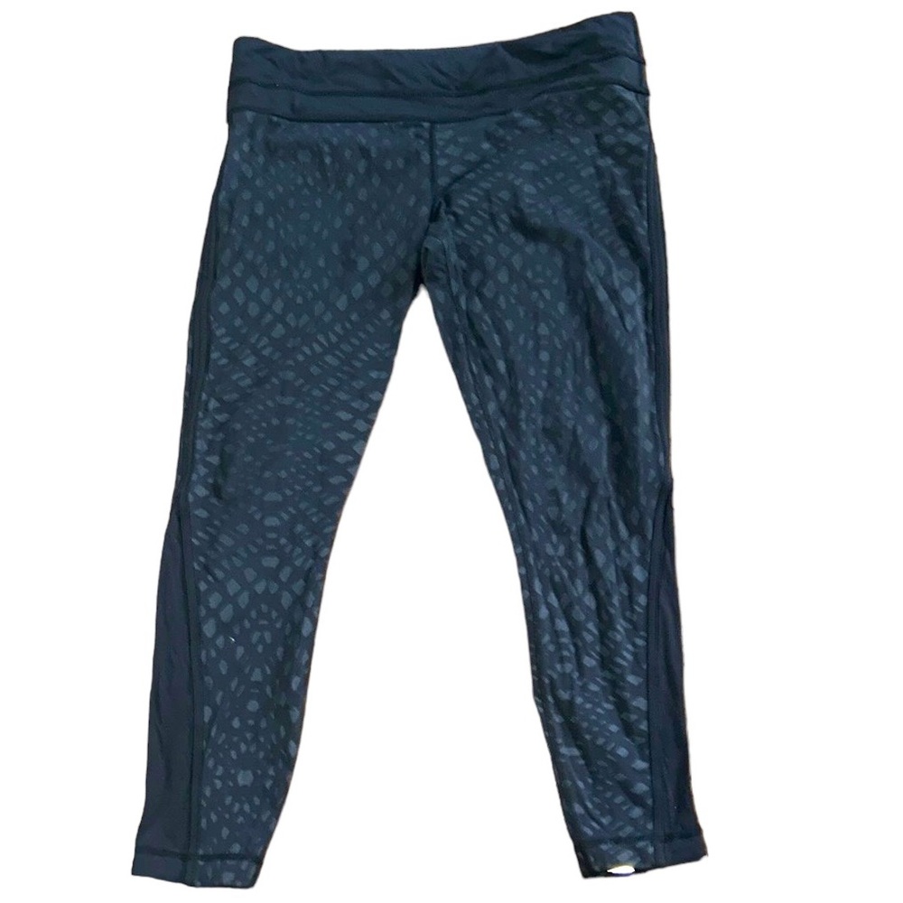 Lululemon Pace Tight *Full-on Luxtreme Lace Play Shimmer Black Gray Leggings  12
